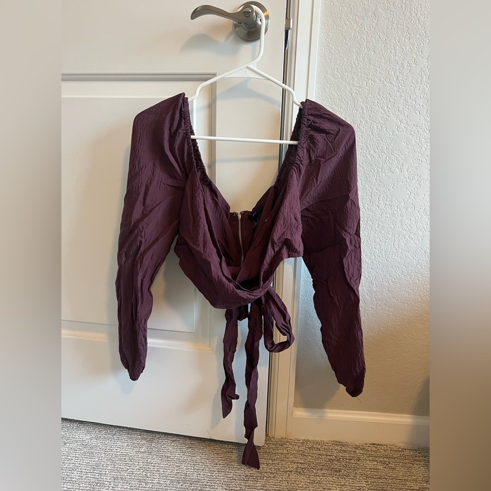 Maroon Crop Top from Forever 21
